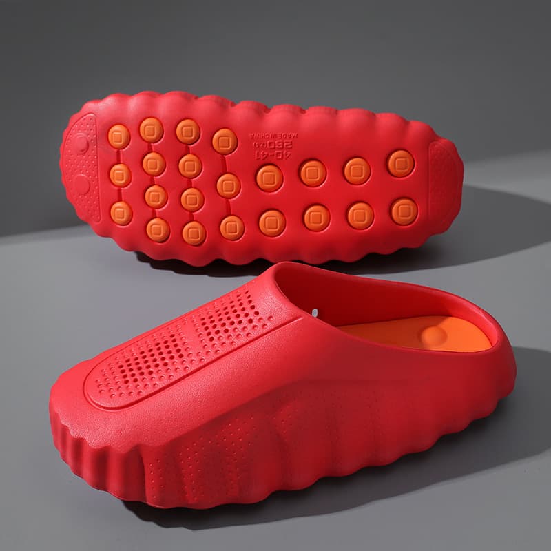 Custom Summer Slippers for Men, Anti-Slip Slide Sandals, Beach Clogs, Sports Half Slippers with Cloud-Like Comfort
