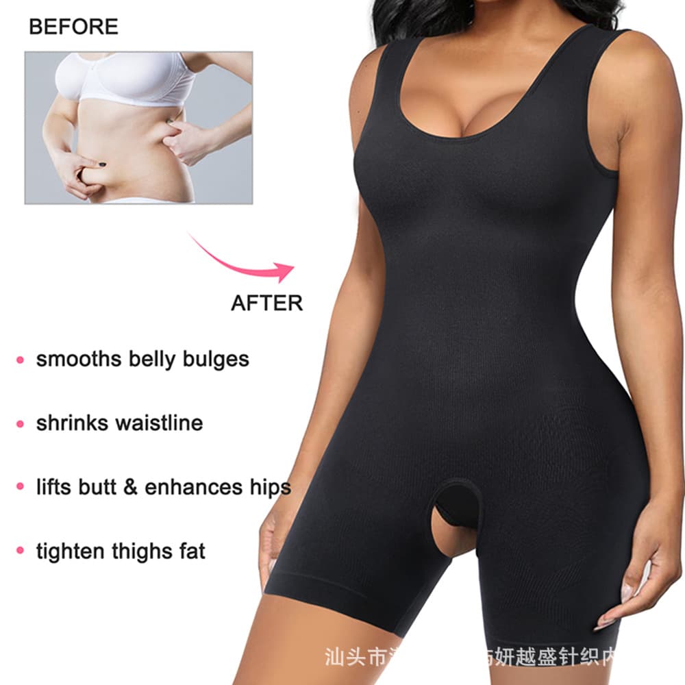 Shapewear Cross-Body Shaping Abdomen Control Hip Lift Open Bust Sling Plus Size Body Shaping Garment
