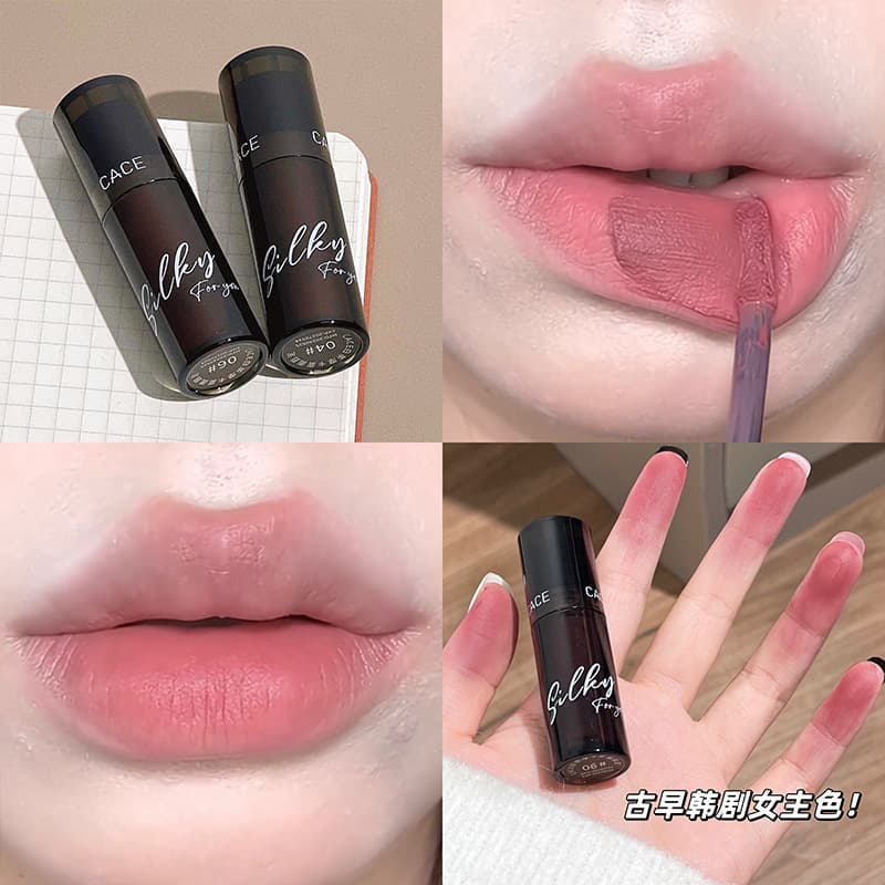CACE White Tea Mocha Matte Lip Mud, affordable for students, party makeup, smooth application, matte finish, wholesale available