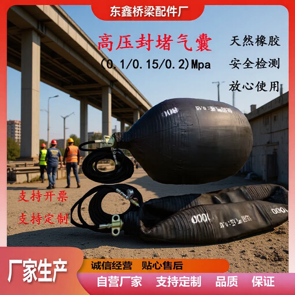 Direct Supply High-Pressure Airbag, Thickened Municipal Pipeline Sealing Water Blocking 0.15MPa Inflatable Airbag