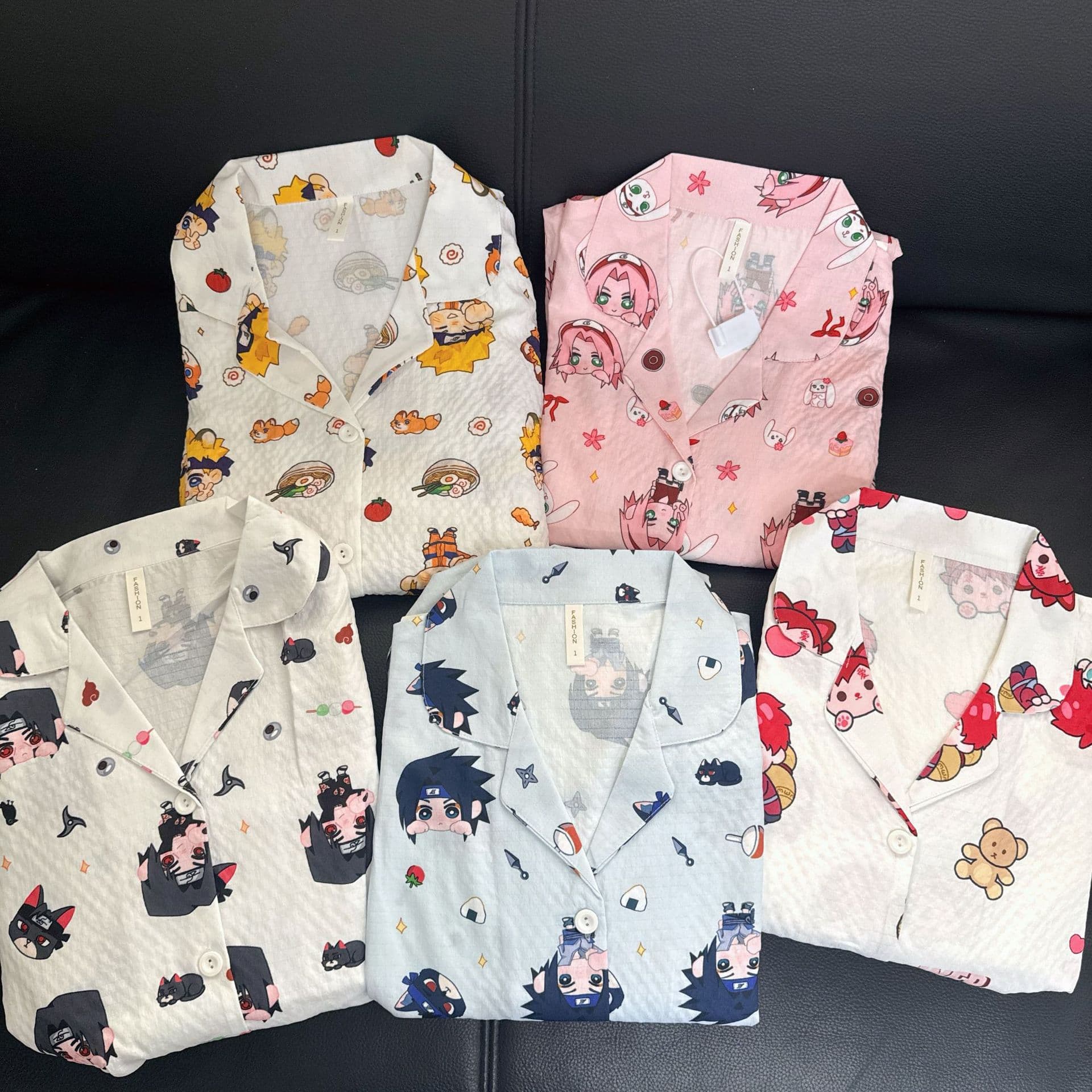 Uchiha Sasuke Naruto Long Sleeve Pajamas Winter Cartoon Anime Cosplay Otaku Pain Clothing Home Wear