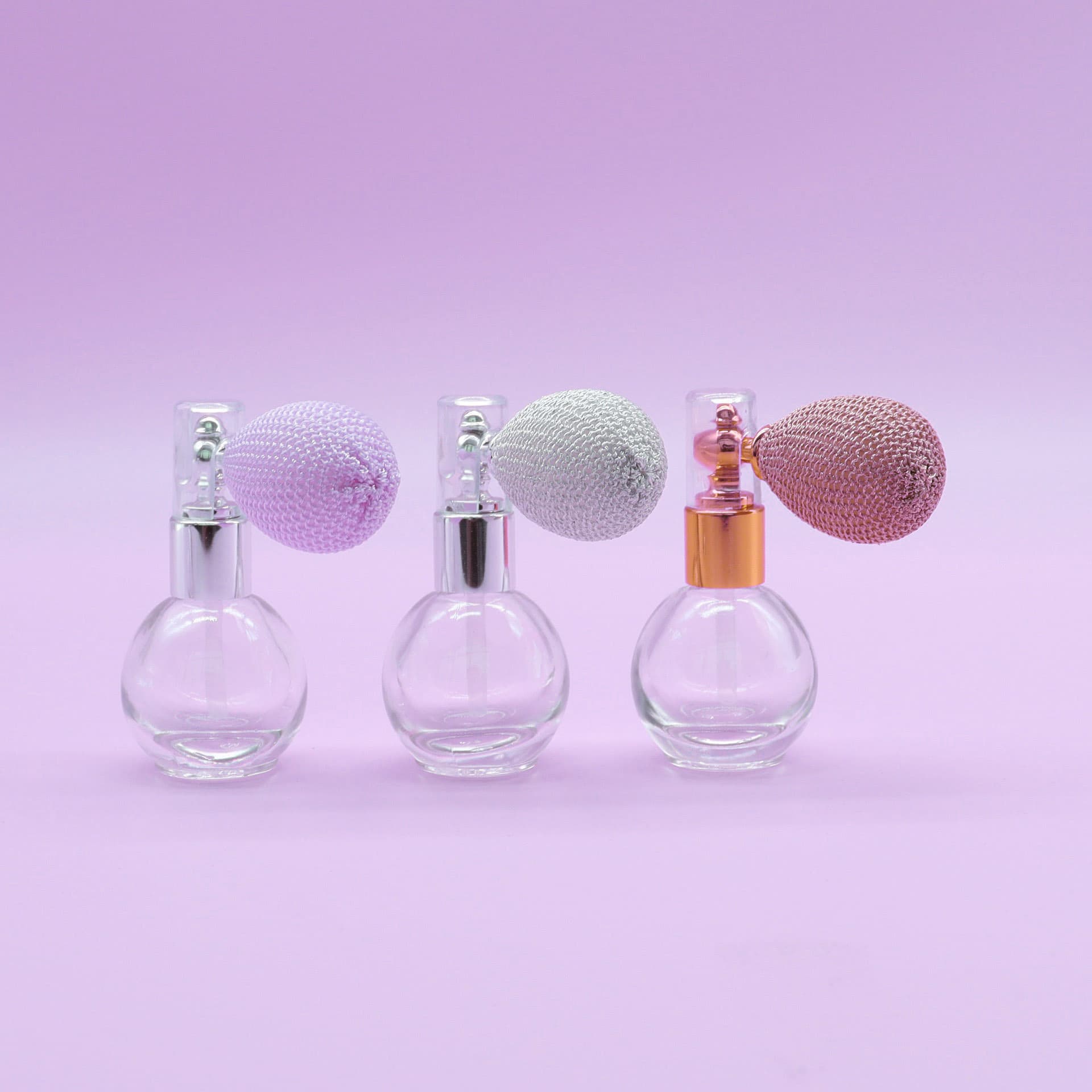 In Stock 10ml Perfume Bottle, Round Ball Bottle, Air Cushion Spray & Powder Spray, Air Cushion Glass Bottle Empty