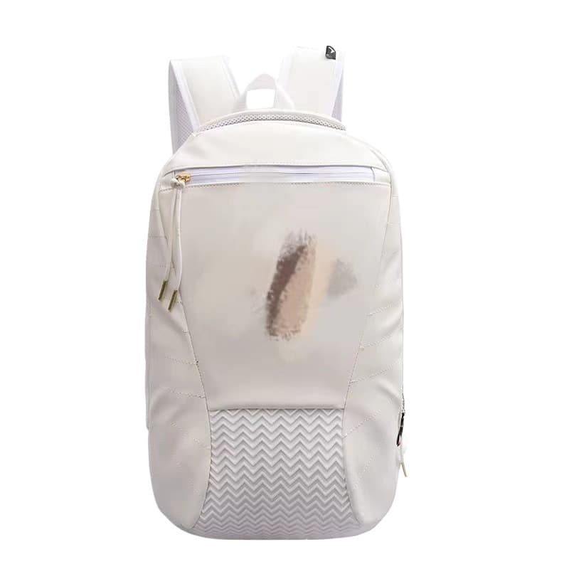 Trendy sports backpack, fashionable and versatile PU waterproof backpack, junior and high school college student school bag, couple backpack