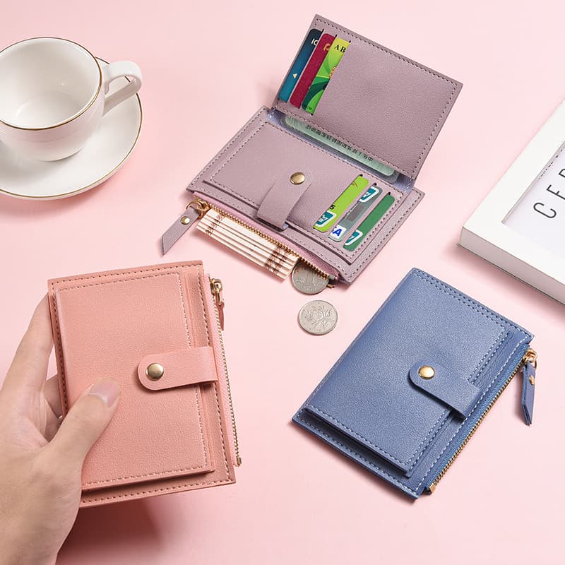 Exquisite Luxury Ladies Compact Ultra-Thin Driving License Card Holder Multi-Slot Clutch Purse Stylish Urban Simple Design