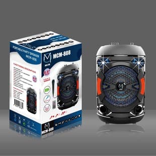 Outdoor Multi-Function Bluetooth Speaker with Super Bass, High-Quality Sound, 8-Inch Custom Design