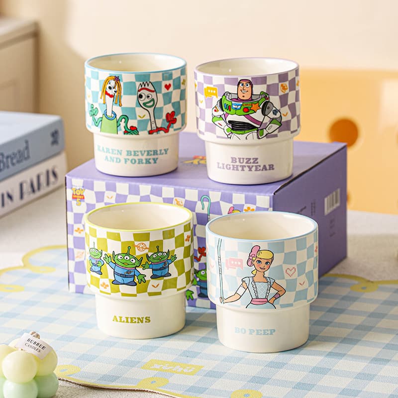 Toy Story Ceramic Mug Cartoon Children's Drinking Cup Home High-Value Gift Accompanying Gift Box Pack