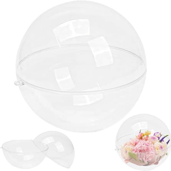 Selected Large Balls 20-25-30-40CM Transparent Decorative Balls Clear Plastic Balls Acrylic Hollow Decorative Balls