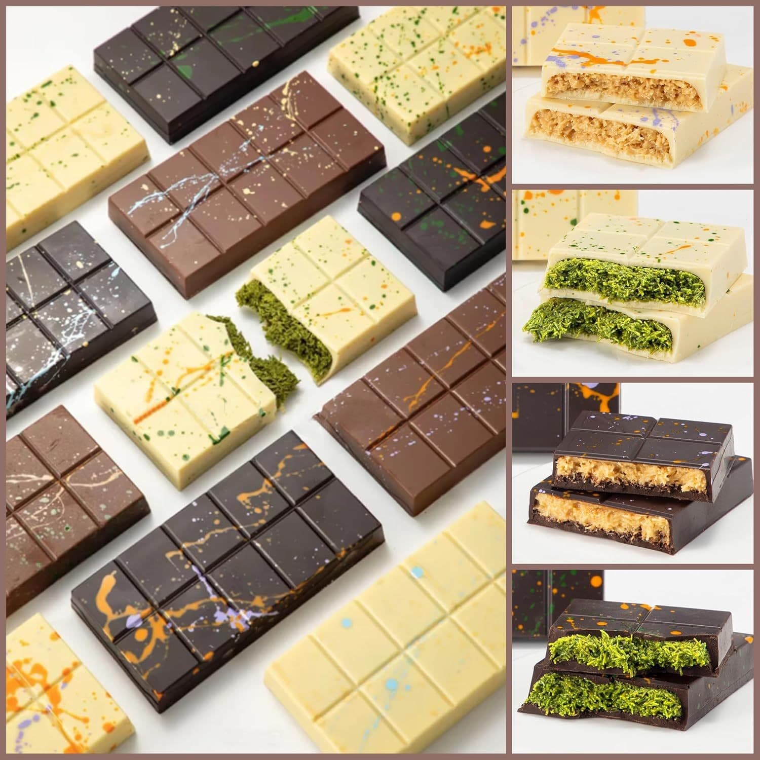 Dubai chocolate molds, sandwich chocolate molds, baking tools, chocolate candy manufacturer wholesale