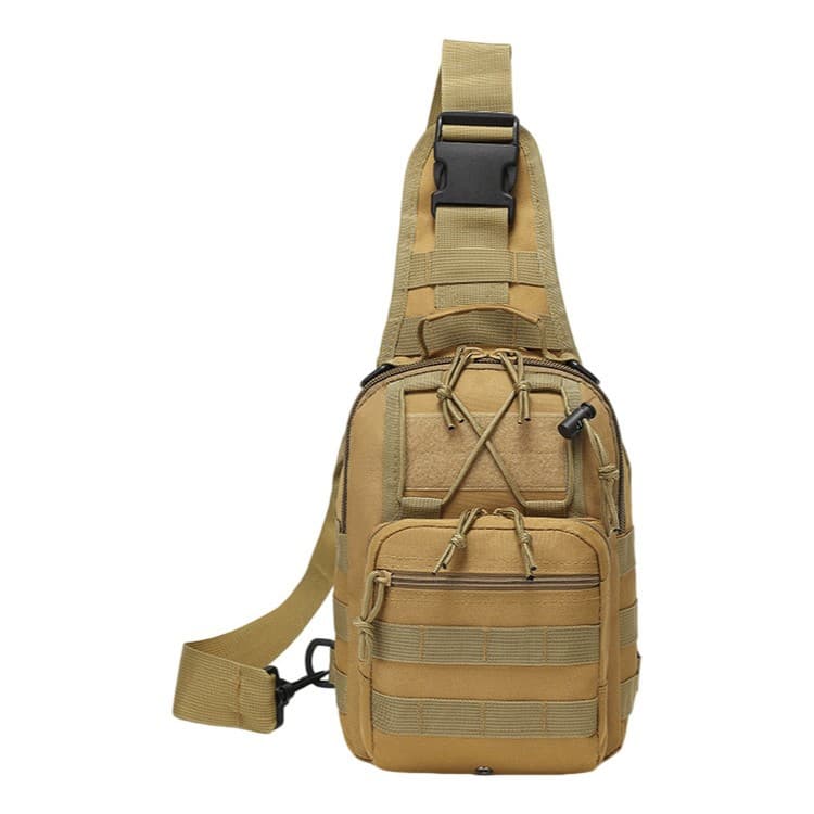 Cross-border Military Fan Outdoor Tactical Chest Bag Mini Single Shoulder Crossbody Bag Cycling Hiking Camouflage Small Chest Bag Men's Chest Bag