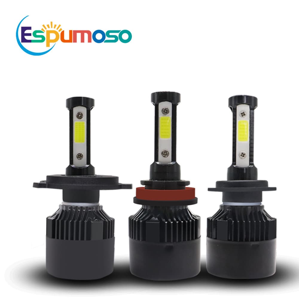 Super Bright X7 Car LED Headlights H4 Daytime Running Lights Integrated High And Low Beam Aluminum Alloy Universal Fit