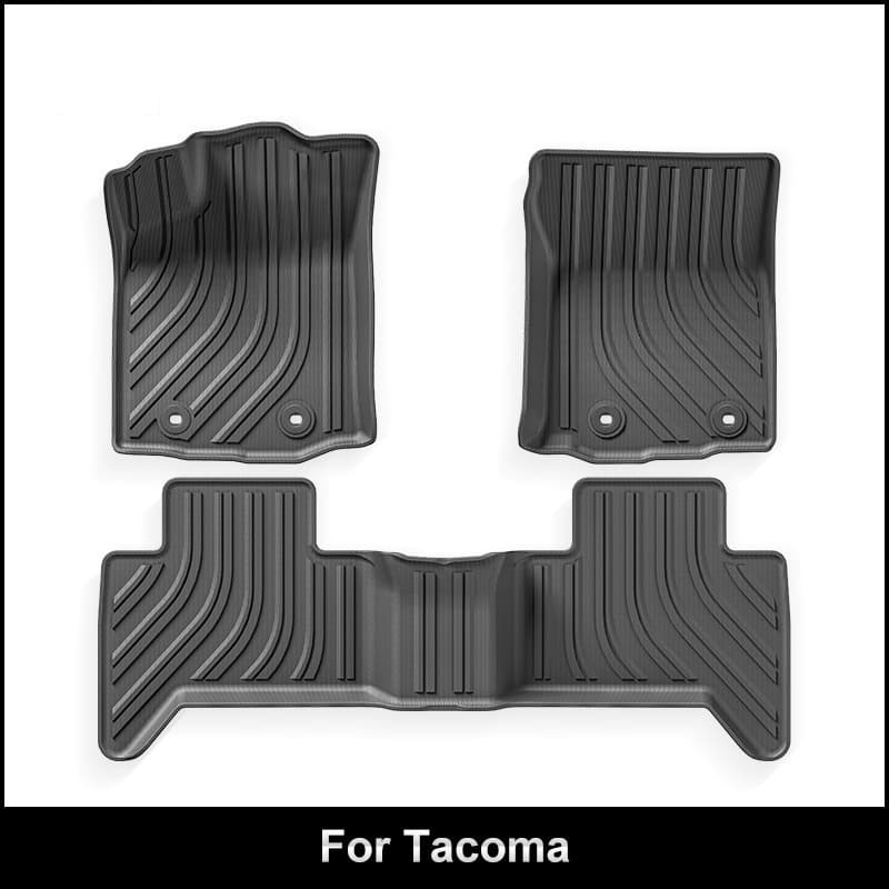 TPE Floor Mats for 2004-2024 Toyota Tacoma - Dirt-Resistant TPE Floor Liners and Bed Mats for Cross-Border Sales