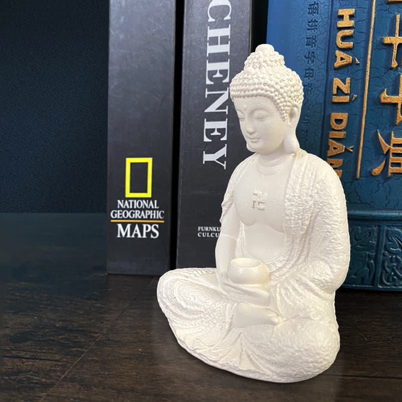 Hot-selling Southeast Asian Buddha religious statue gold resin craft decoration home entrance living room ornament
