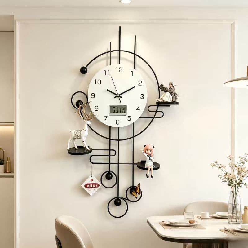 New Modern Creative Clock Premium Living Room Wall Clock Silent Fashion Modern Decoration Large Wall Clock