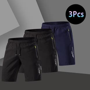 Cross-border EU Size Multi-pack Summer 3D Men's Casual Shorts Fashion Versatile Sports Shorts Five-point Straight-leg Shorts