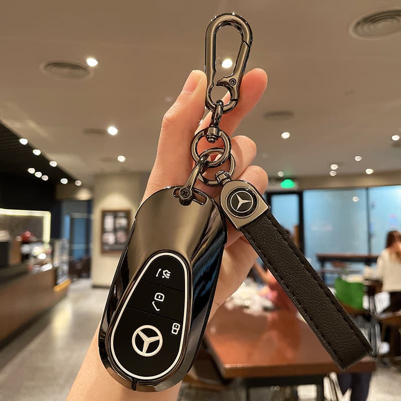 Suitable for Mercedes-Benz key cover new C-class C200L shell C260L car S400L bag E300L23 model GLC260 buckle