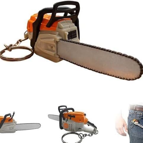 Ready in stock Portable Chainsaw Key Ring mini chainsaw keychain