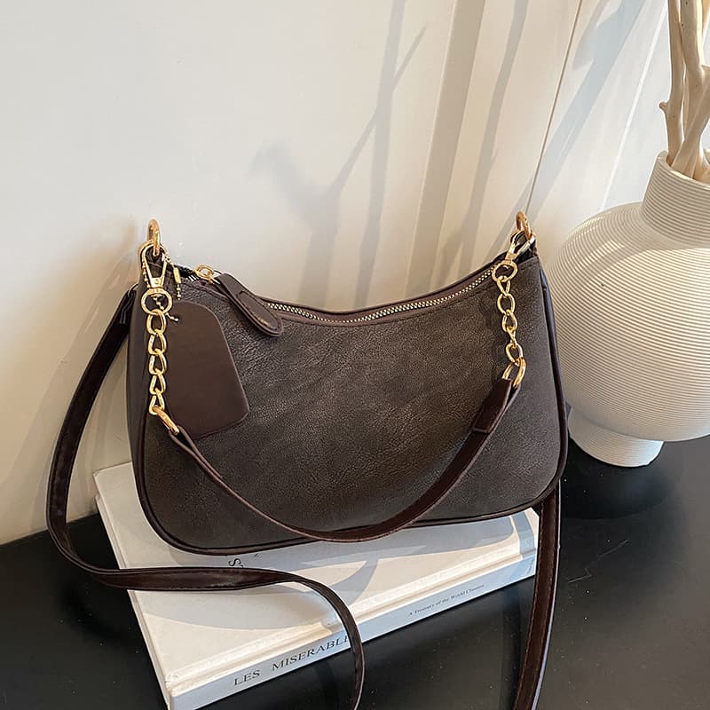 2026 Trendy Suede Spring New Simple Fashion Large Capacity Handheld Shoulder Underarm Crossbody Small Bag for Women