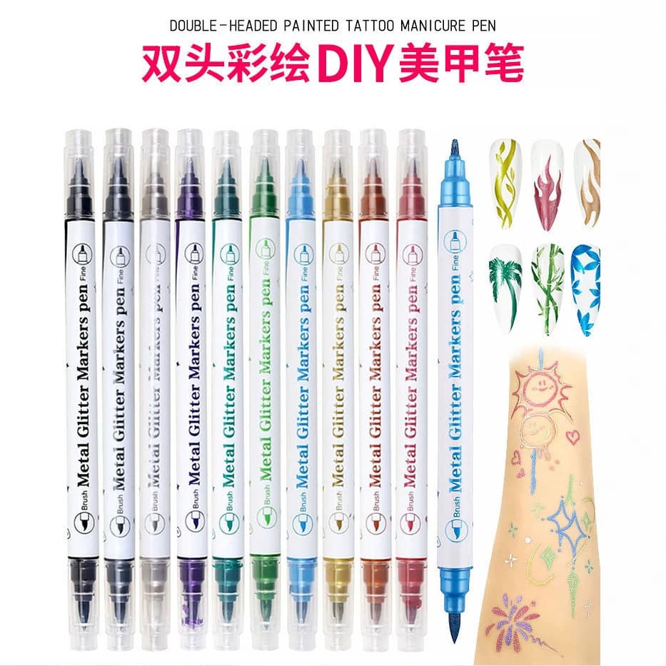 Body Paint Pen Temporary Tattoo Pen Kindergarten Performance Tattoo Nail Art Pen Skin Hand-painted Long-lasting Marker Pen