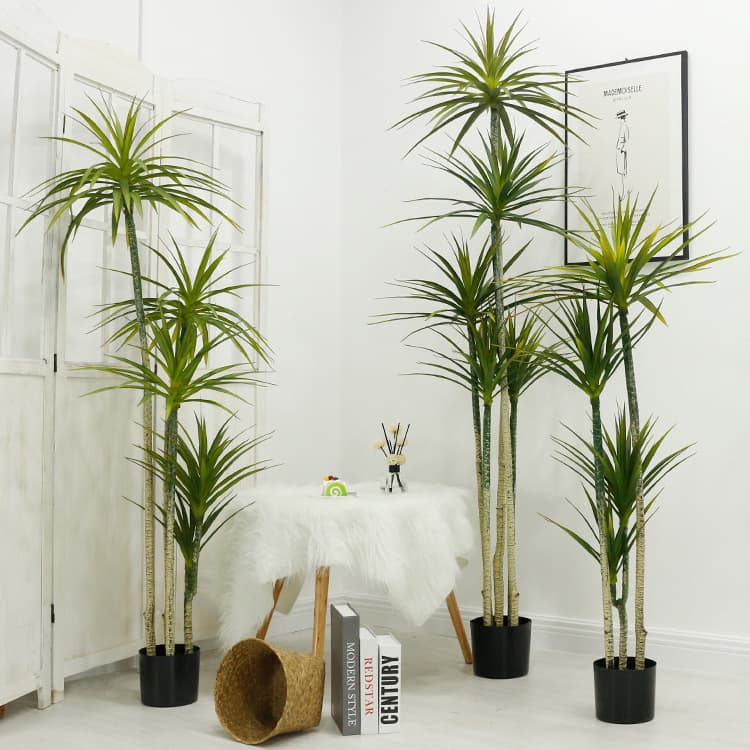 Artificial Plants Nordic Faux Brazilian Iron Tree Pony Tail Tree Simulated Plant Living Room Floor Dragon Blood Tree Green Plant