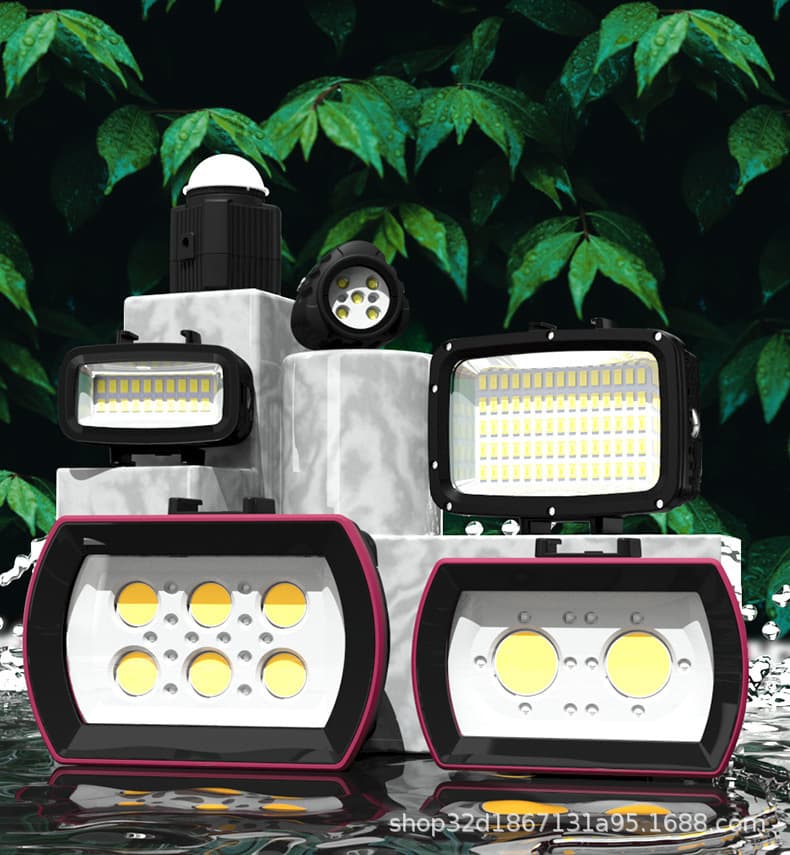 Cross-border Direct Supply Sea Frog Outdoor Waterproof Fill Light, Diving Light, Portable Mini Pocket Light for Photography Wholesale