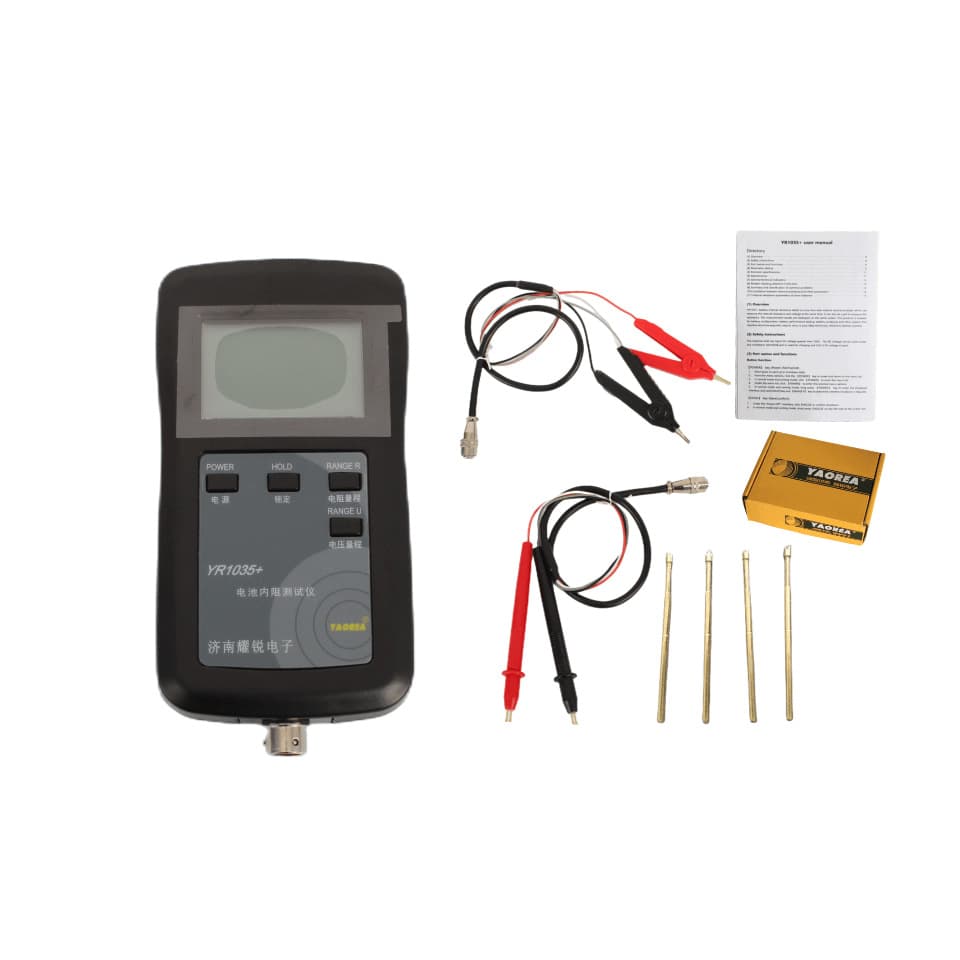 Combination 5 Four-Wire YR1035 + NiMH Lead-Acid Apple 100V Lithium Battery Cell 18350 Internal Resistance Performance Test
