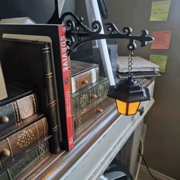 Drop Shipping Decorative Bookshelf Lighting Library Lantern Decorative Bookshelf Lighting