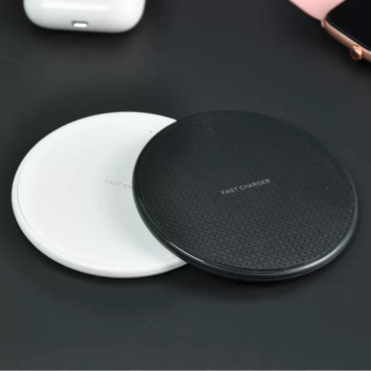 Factory Wholesale Wireless Charger Plastic Grid 10W Fast Charging K8 Mobile Phone Wireless Charger Gift Portable