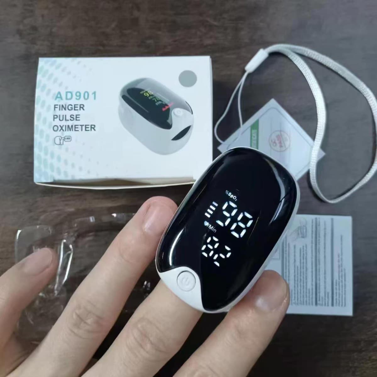 Panda Style Oximeter AD901, 902 Finger Clip Pulse Oximeter, Diamond Style Blood Oxygen Detector