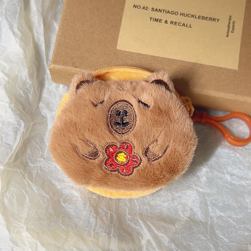 Internet-Famous Cute Mini Coin Purse, Plush Card Holder, Earphone Case, Portable Storage