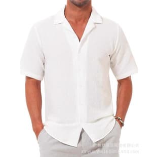 New European and American Men's Shirt, AliExpress Amazon Hot Selling Men's T, Hawaiian Tropical Casual Loose Beach T for Men