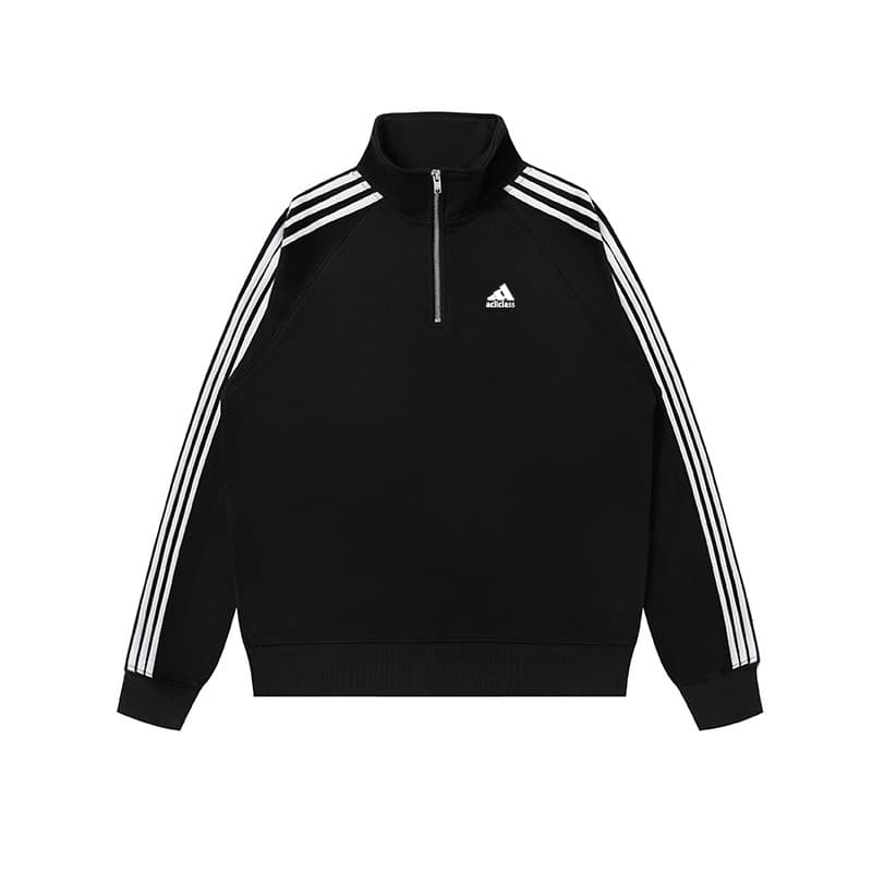 High Version Stand Collar Sweatshirt for Men and Women 2026 Spring New Heavyweight 420g Adi Half-Zip Couple Loose Jacket