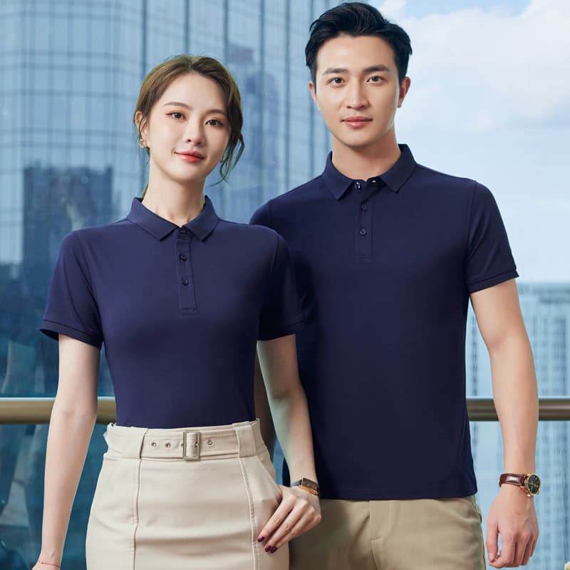 School Group Purchase Classic Short Sleeve T-Shirt Collared Advert Uniform Men Women Factory Direct Polo Shirt Comfortable Casual Cotton Polyester