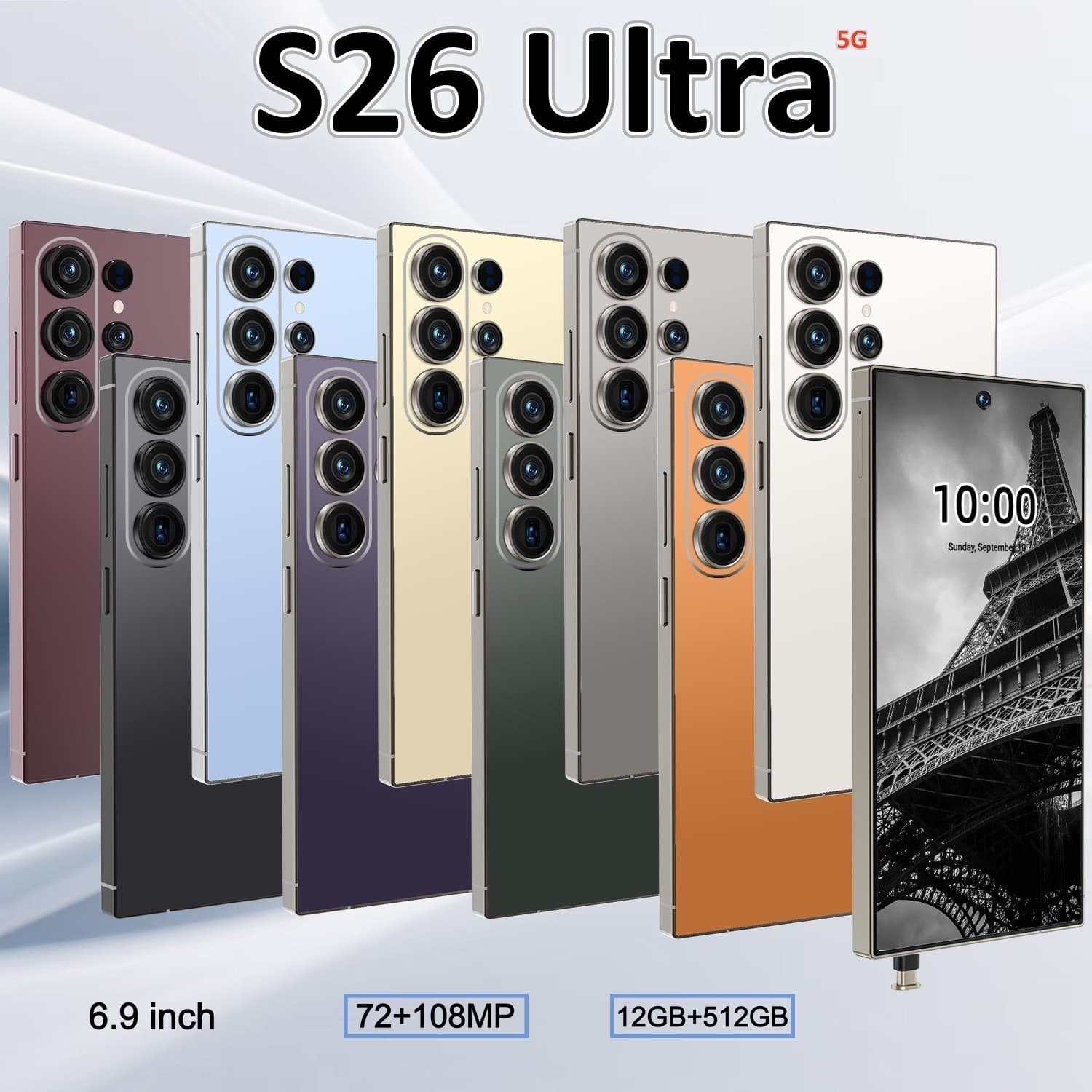 Cross-border Phone S26 Ultra Built-in Pen 13MP 4+64 True Punch-hole 7.3-inch (Hot Seller)