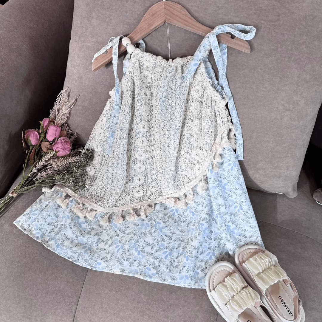 2026 New Camisole Dress for Girls, Summer Dress, Elegant Children's Floral Princess Dress, Summer Style