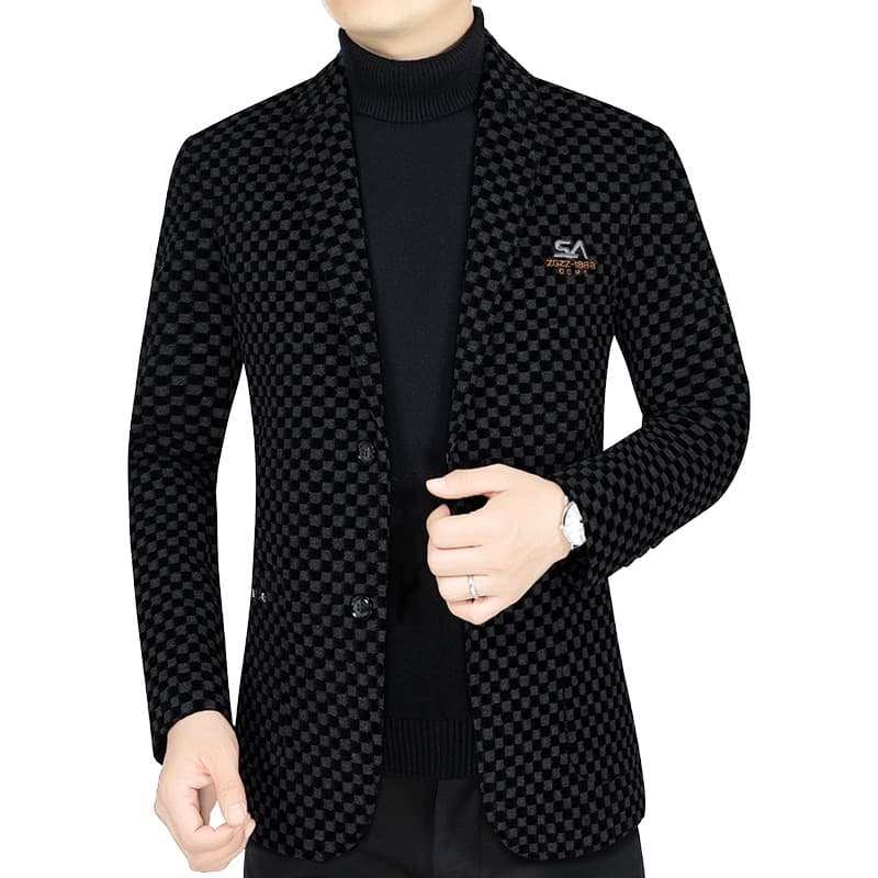 2025 Spring/Autumn New Middle-Aged Men's Blazer Dad's Suit High-End Business Casual Suit Men's Top Clothing