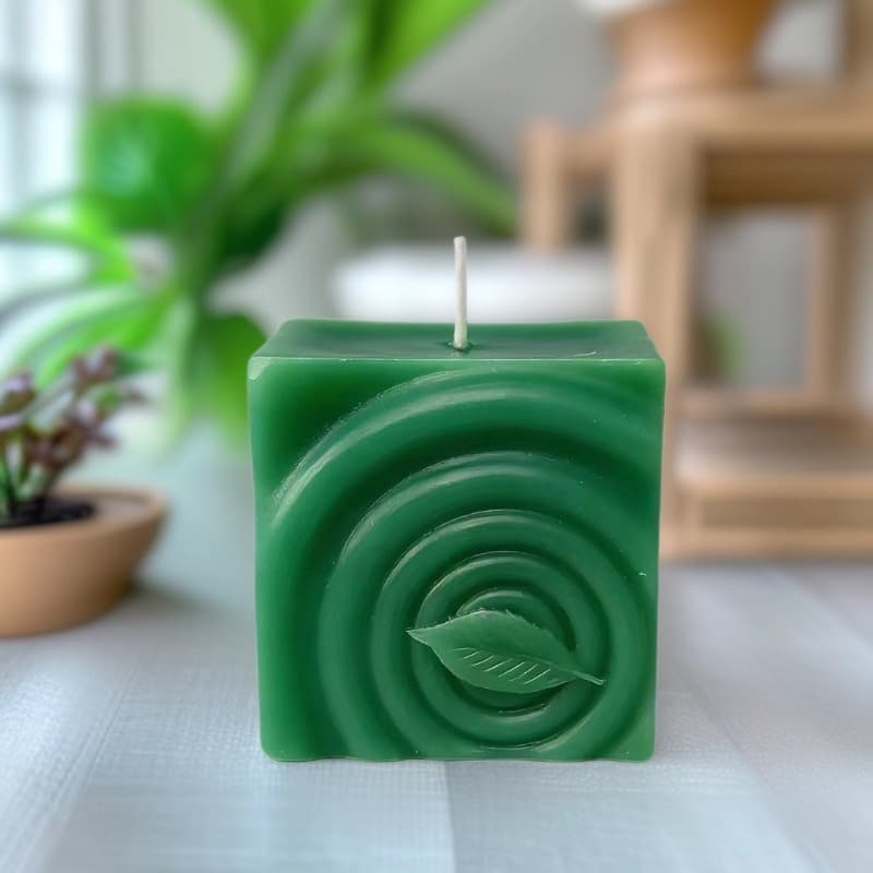 Cross-border 3D arch leaf shape soap silicone mold diy handmade soap scented candle plaster decoration mold