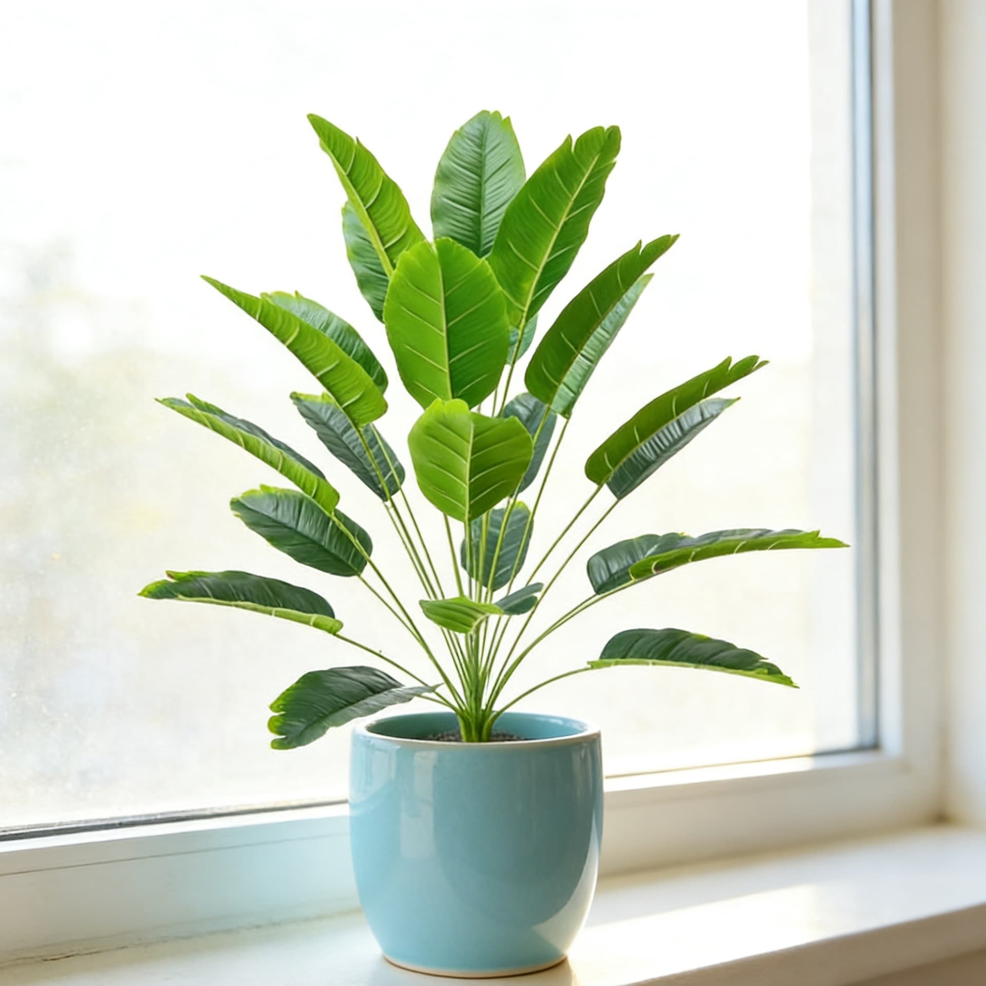 Artificial Banana Tree Green Plant Simulation Light Luxury Indoor Large Bionic Potted Decoration Living Room Floor Standing