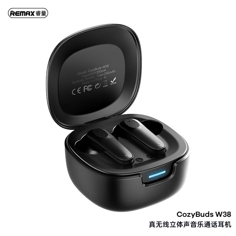 REMAX true wireless stereo music call headset HIFI high-fidelity in-ear 5.4 Bluetooth headset W38