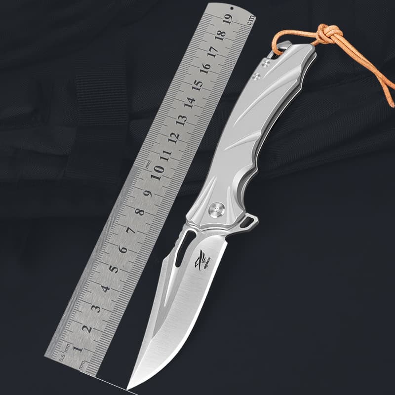 Cross-border titanium alloy folding knife outdoor knife D2 steel EDC pocket knife multi-purpose lightweight folding knife dropshipping