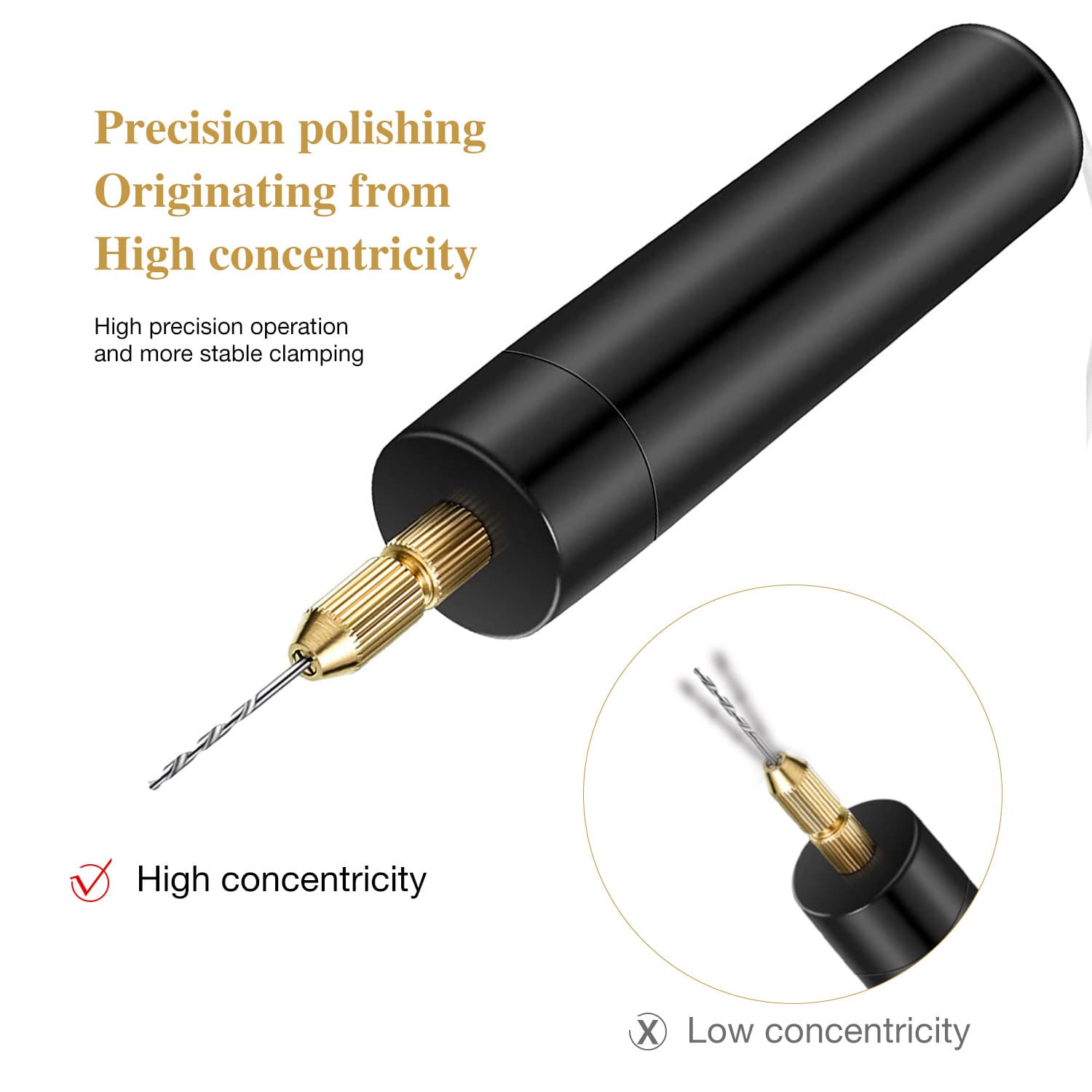 Electric USB Mini Pen-Shaped Pearl Drilling Small Grinder Acrylic Crystal Epoxy DIY Small Drill