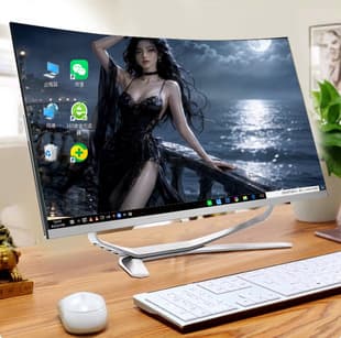 Core 8th Gen i3 i5 i7 Office Home POS Computer Assembled Desktop Host Complete Set Desktop Computer
