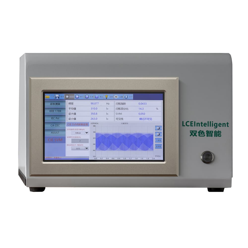 SS6000F Flicker Test System: Flicker Index (Pst), Visualization Parameters (SVM), Spectral Rate, Flicker Percentage Index
