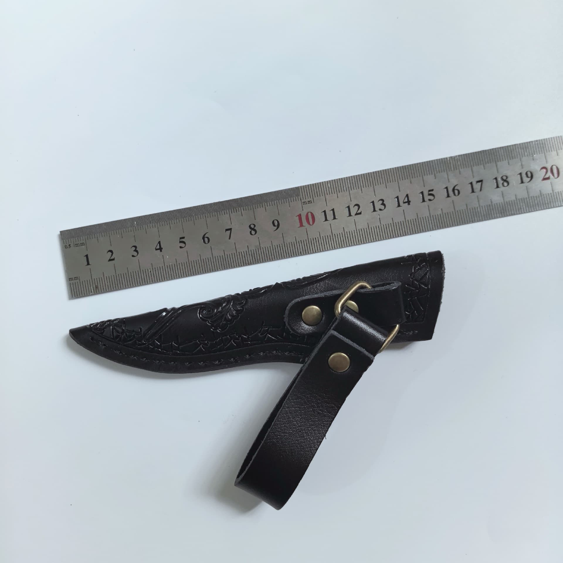 Outdoor Small Straight Knife Sheath, Leather Knife Sheath, Knife Sheath/Leather Cover, Top-Grain Cowhide Knife Sheath, Leather Sheath