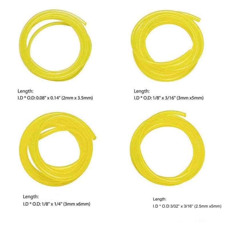 Universal yellow oil tube compatible with 2*3.5mm, 2.5*5mm, 3*5mm, 3*6mm specifications