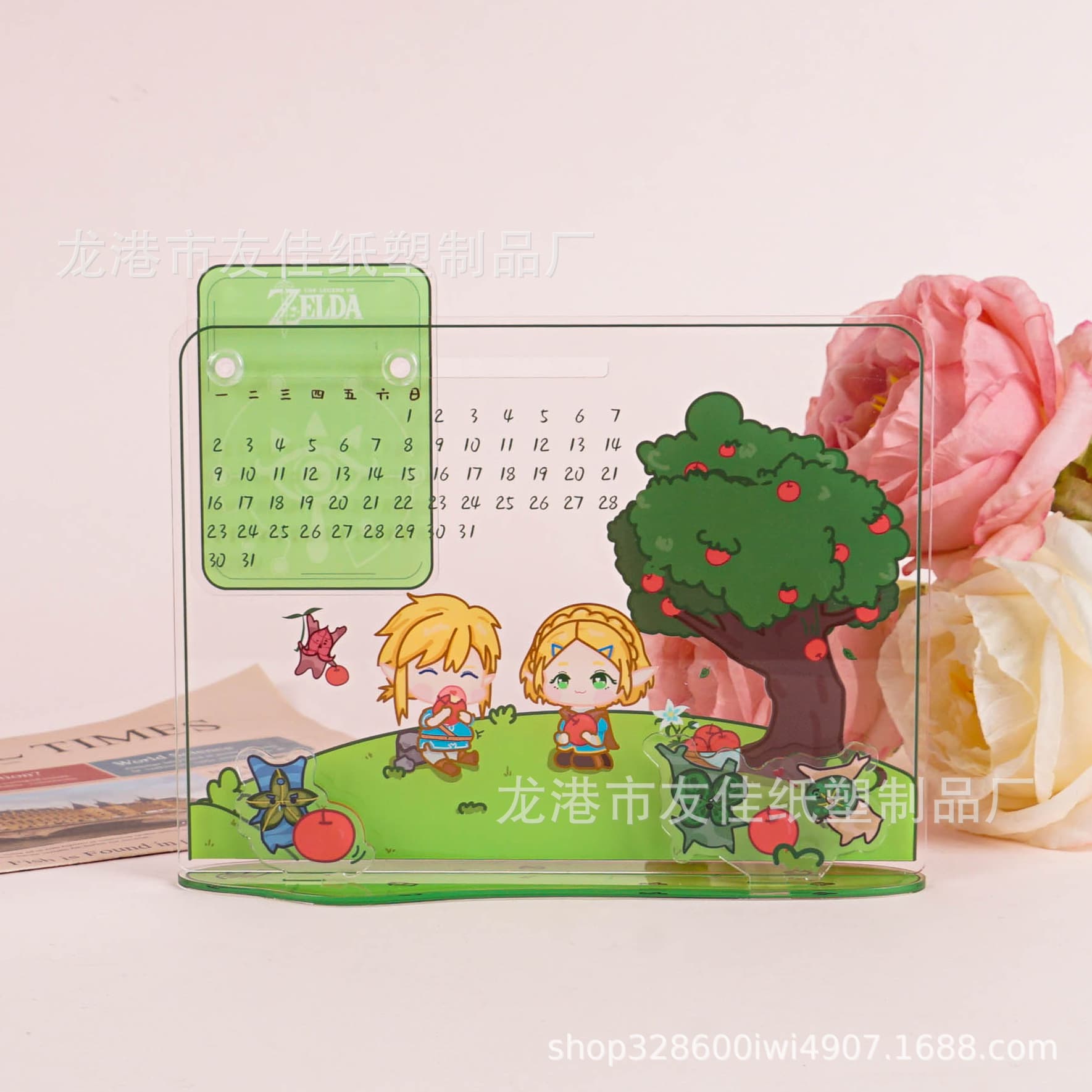 Acrylic Calendar Desk Style Message Memo Board Desktop Stand Reusable Washable