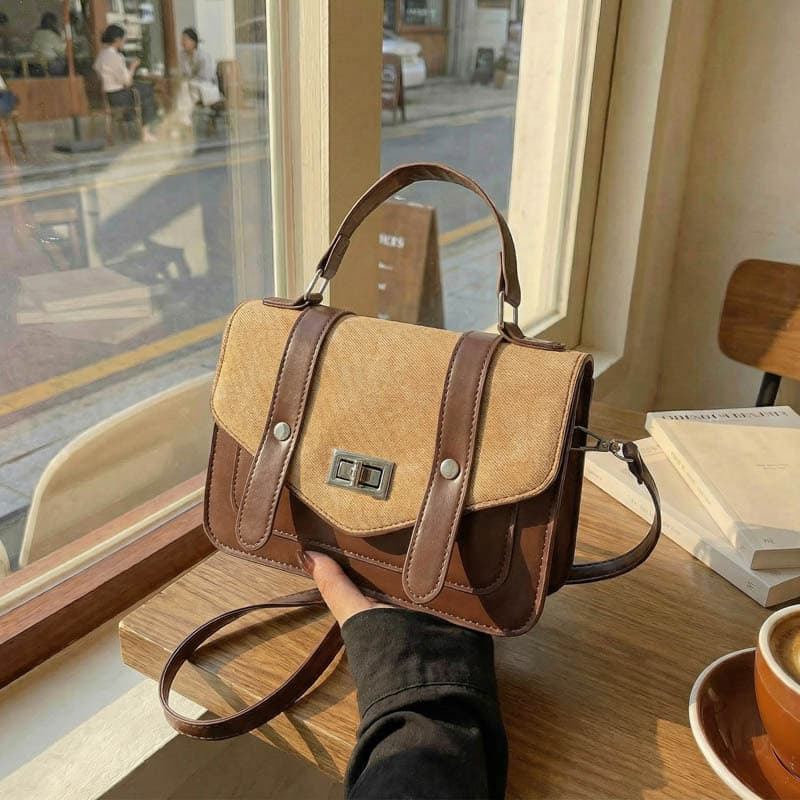 Cross-Border Messenger Bag Retro Shoulder Bag for Women Crossbody Student Handbag Cambridge Shoulder Bag for Women 2026 Autumn New Model