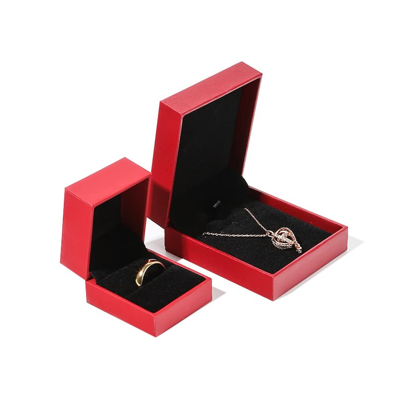 Best-selling PU Leather Jewelry Box for Rings, Bracelets, Pendants, Accessory Packaging Box, Right-angle Jewelry Box Wholesale