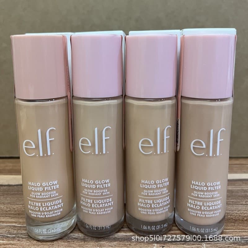 In Stock elf Halo Glow Liquid Highlighter Foundation Primer Base Brightening Moisturizing Coverage CT Dupe