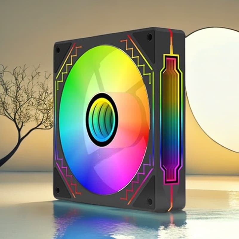 Prism 4 Pro ARGB 12cm Case Fan PWM Temperature Control Silent Seaview Room Sync Cooling Fan