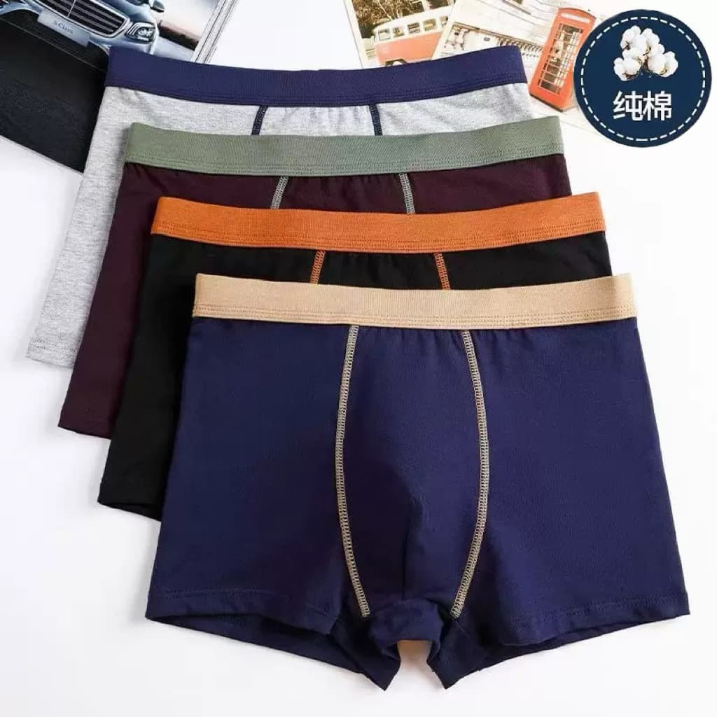 Men's Cotton Briefs Pima Cotton Printed Boxer Shorts Full Cotton Breathable Trunks Modal Shorts Wholesale